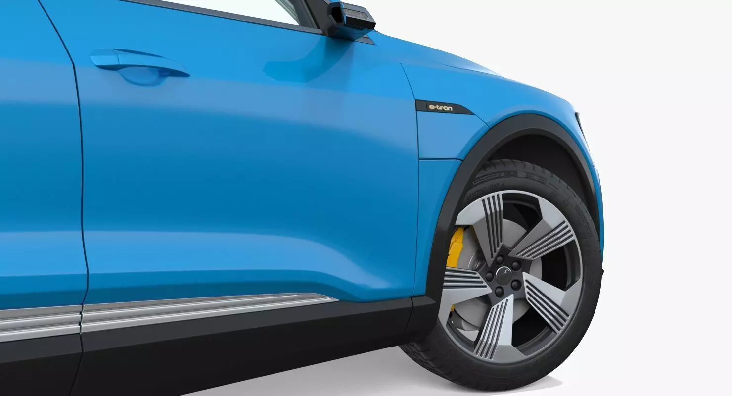 Audi e tron Electric SUV 3D Model Low-poly 3D model_20