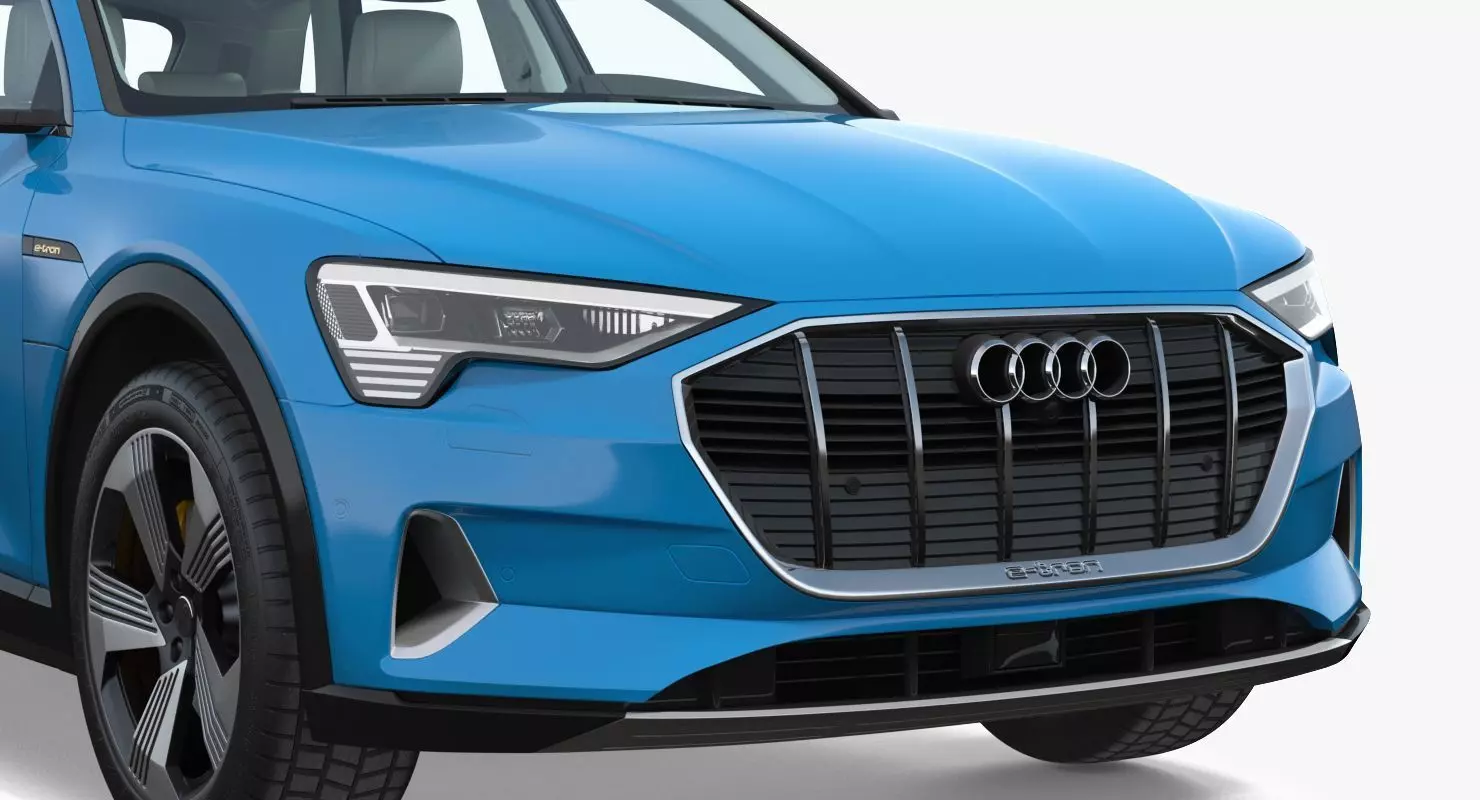 Audi e tron Electric SUV 3D Model Low-poly 3D model_14