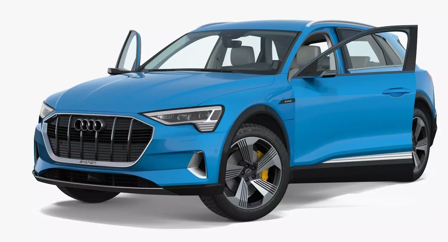 Audi e tron Electric SUV 3D Model Low-poly 3D model_25