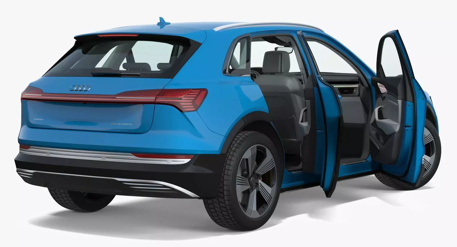Audi e tron Electric SUV 3D Model Low-poly 3D model_24