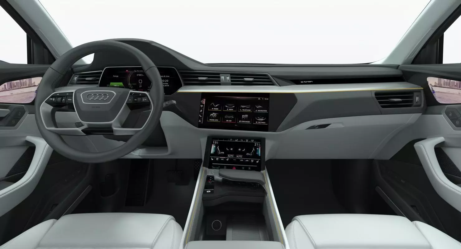 Audi e tron Electric SUV 3D Model Low-poly 3D model_11