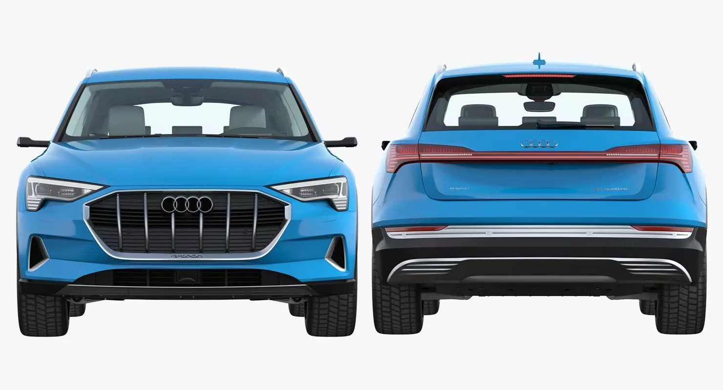 Audi e tron Electric SUV 3D Model Low-poly 3D model_0