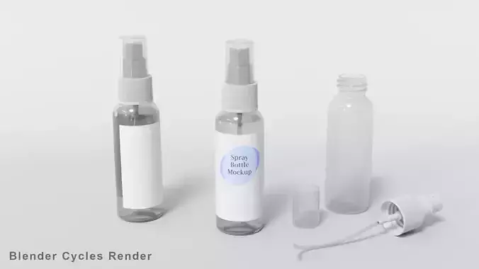 Spray Bottle Mockup