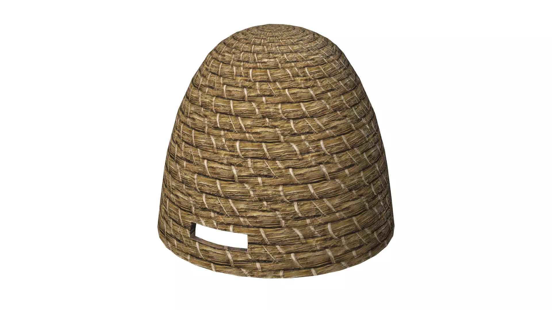 A Skep Beehive Low-poly 3D model
