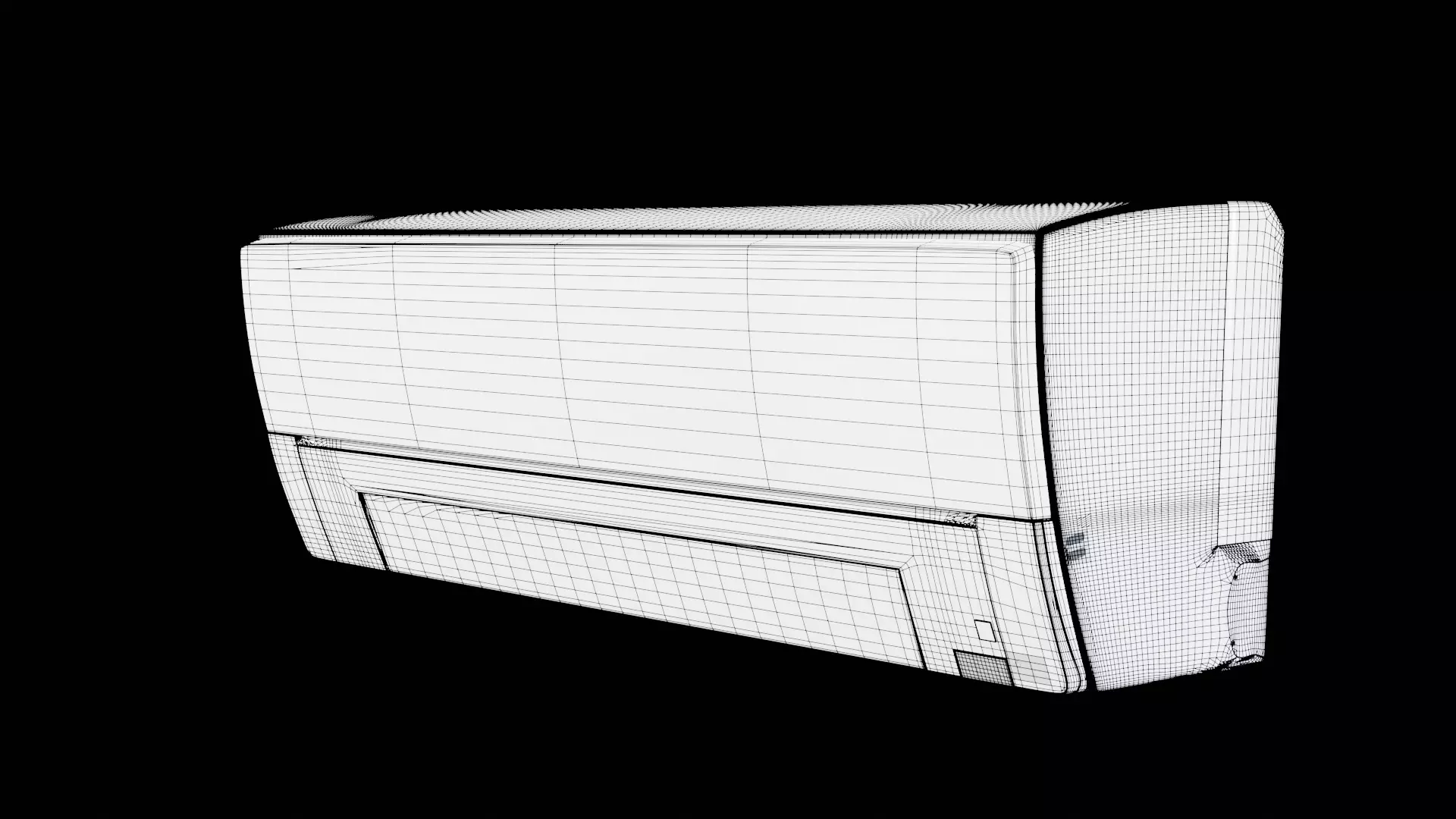 AC - Air Conditioner Low-poly 3D model_8