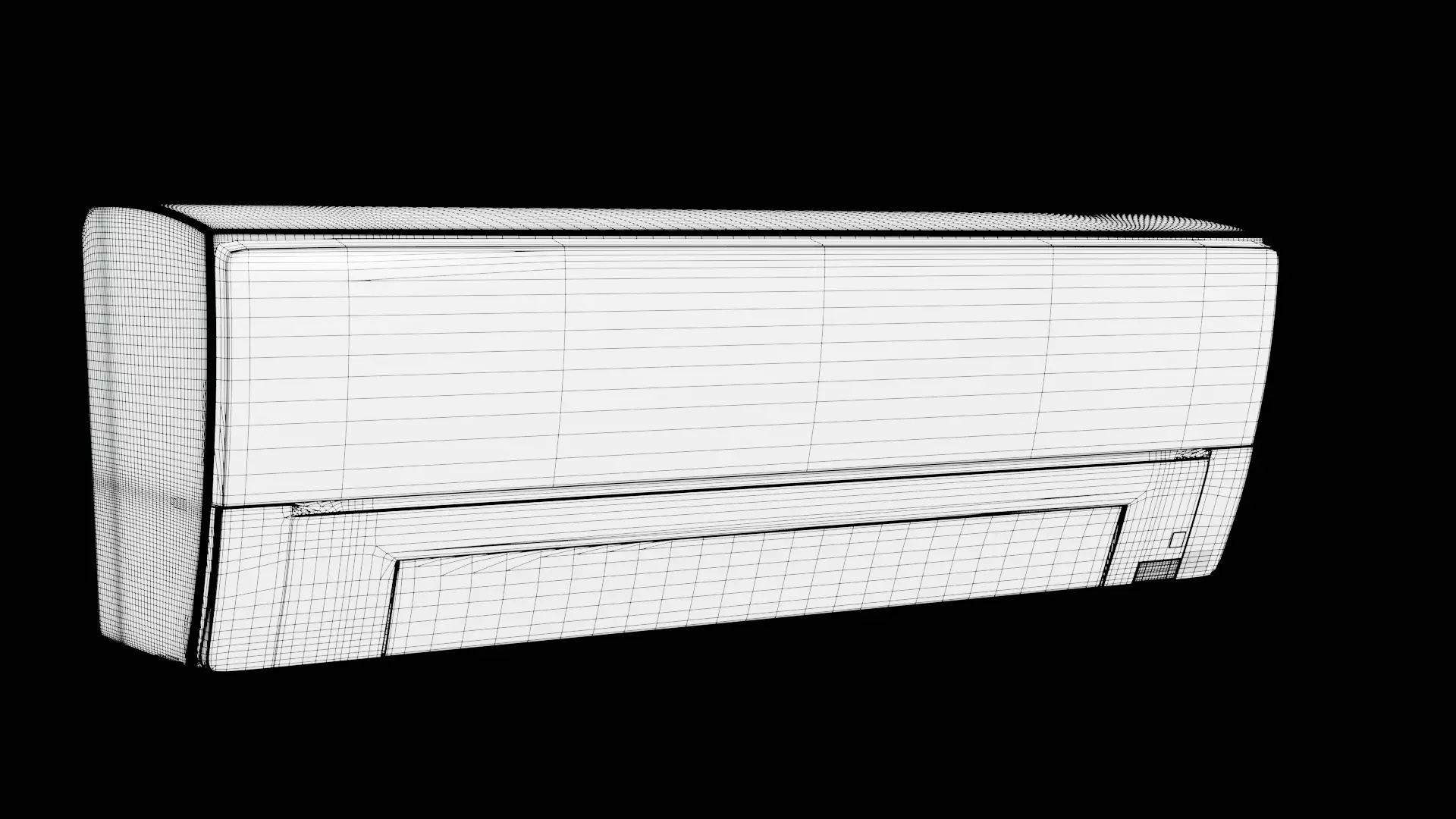 AC - Air Conditioner Low-poly 3D model_7