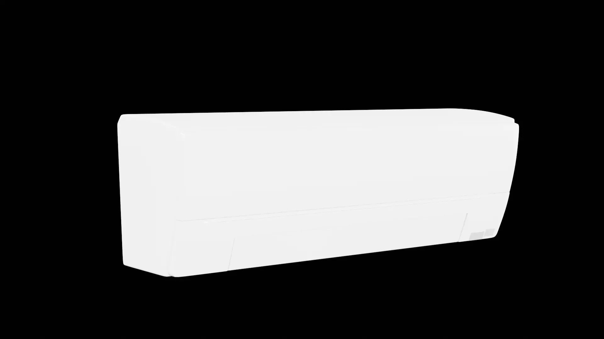 AC - Air Conditioner Low-poly 3D model_4