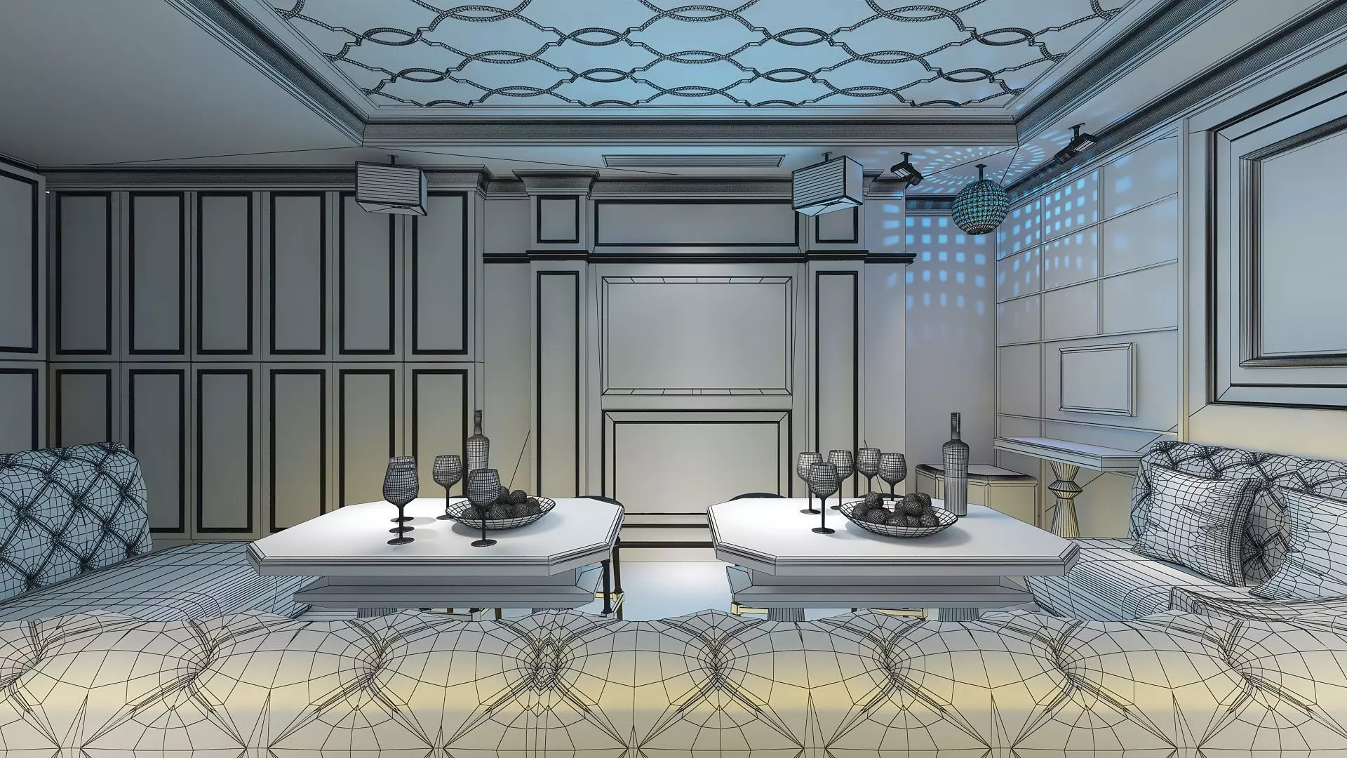 VIP Private Cinema 3D model_4