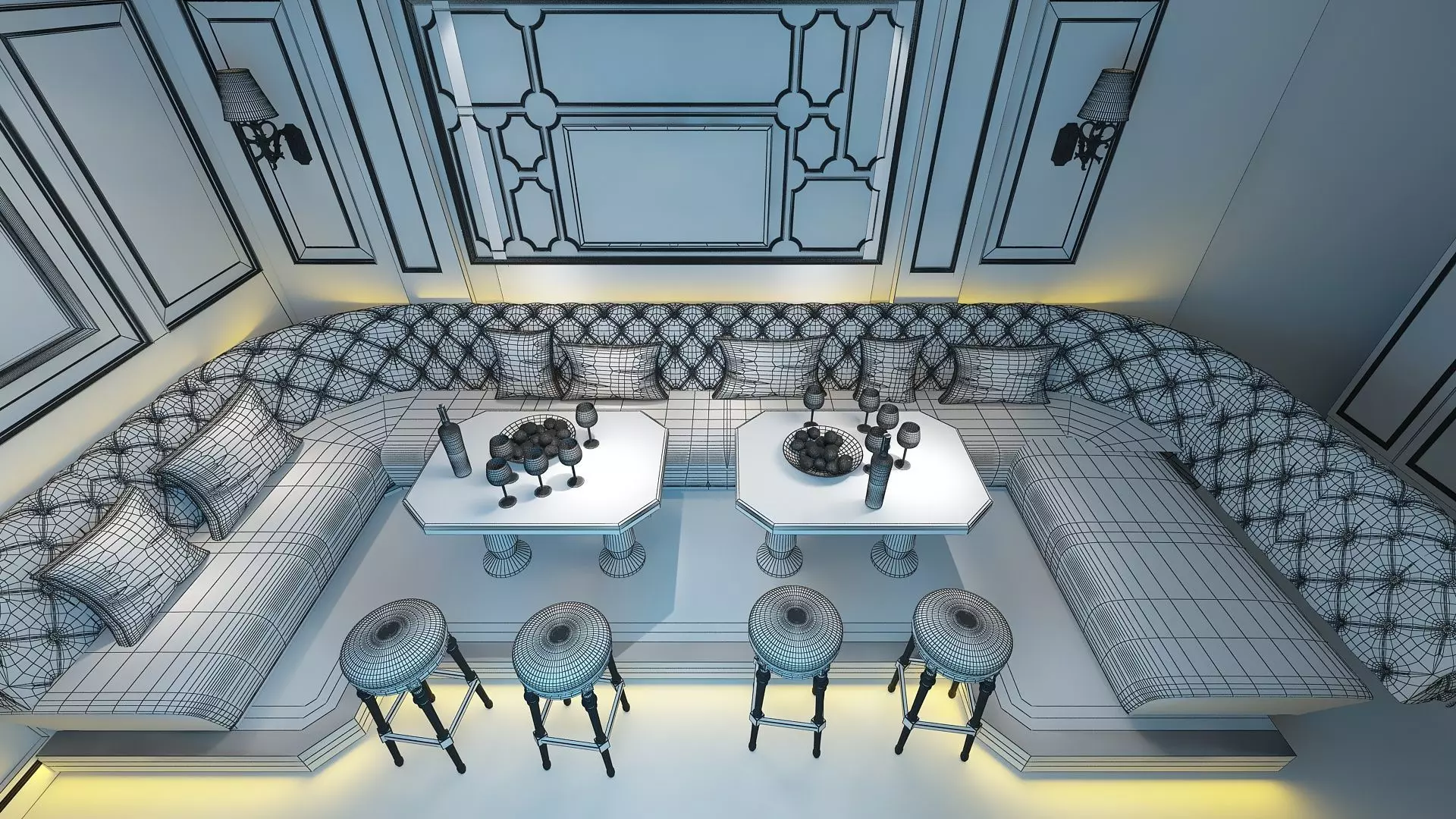 VIP Private Cinema 3D model_2