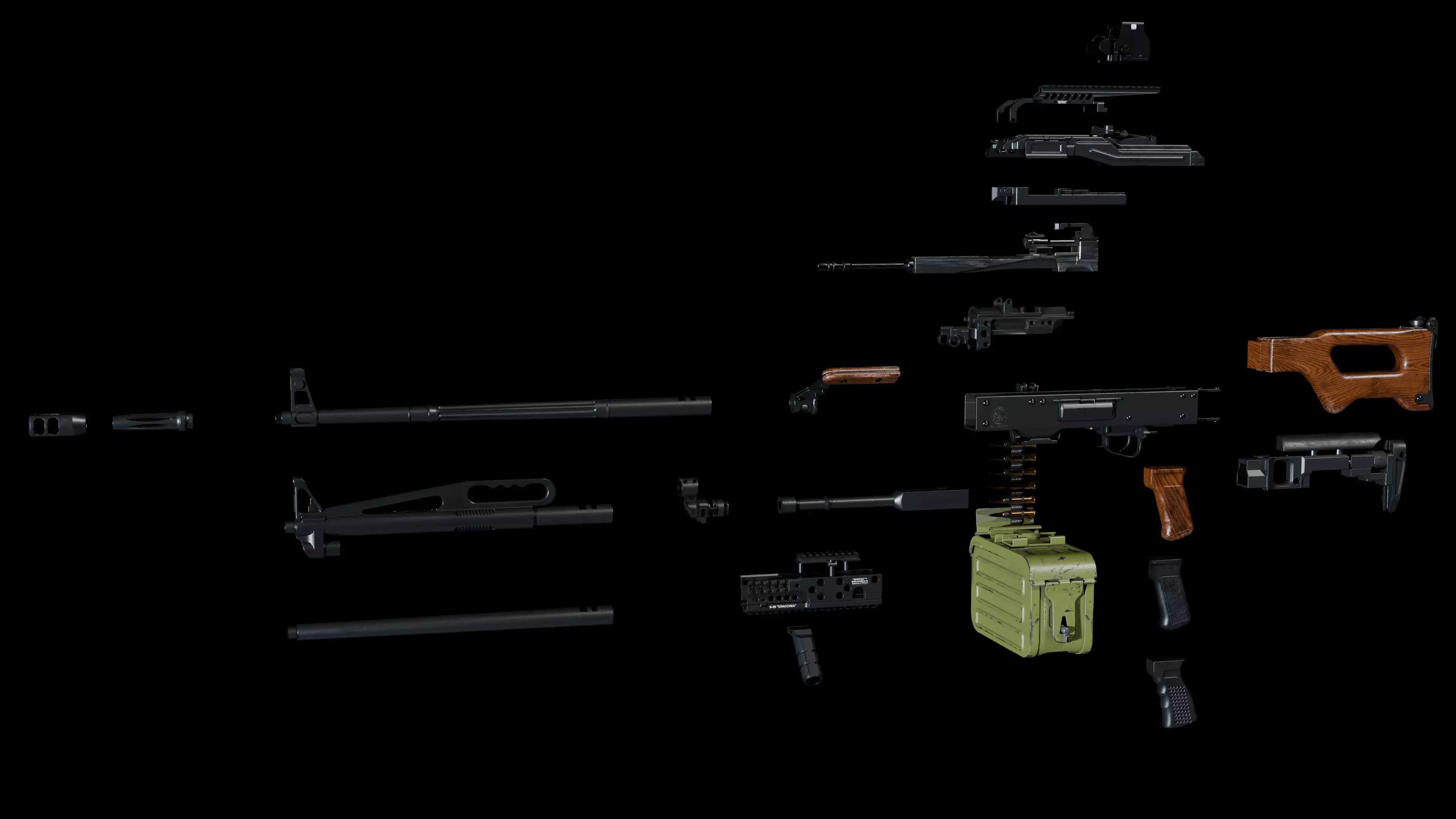 Modular PKP Low-poly 3D model_1