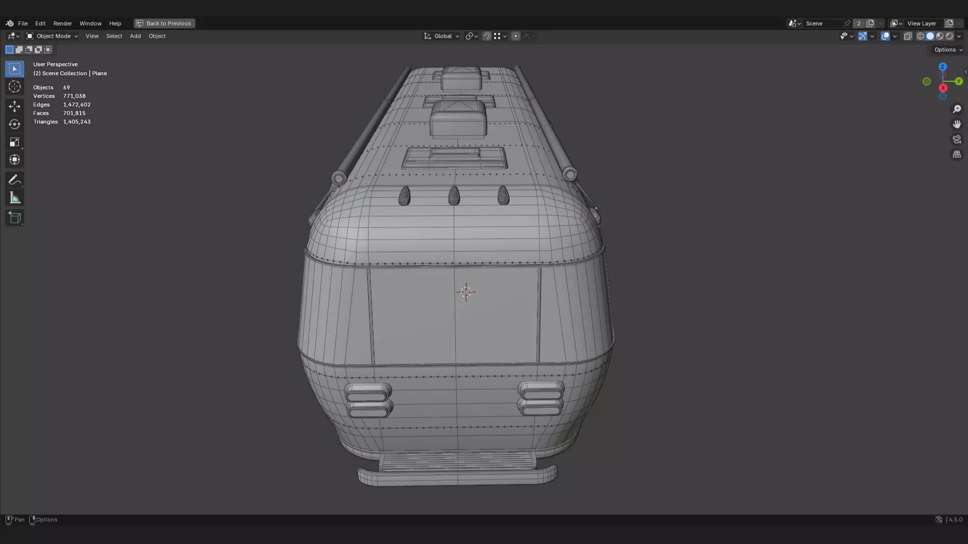 Airstream caravan camper mobile home RV 3d prop model 3D model_10