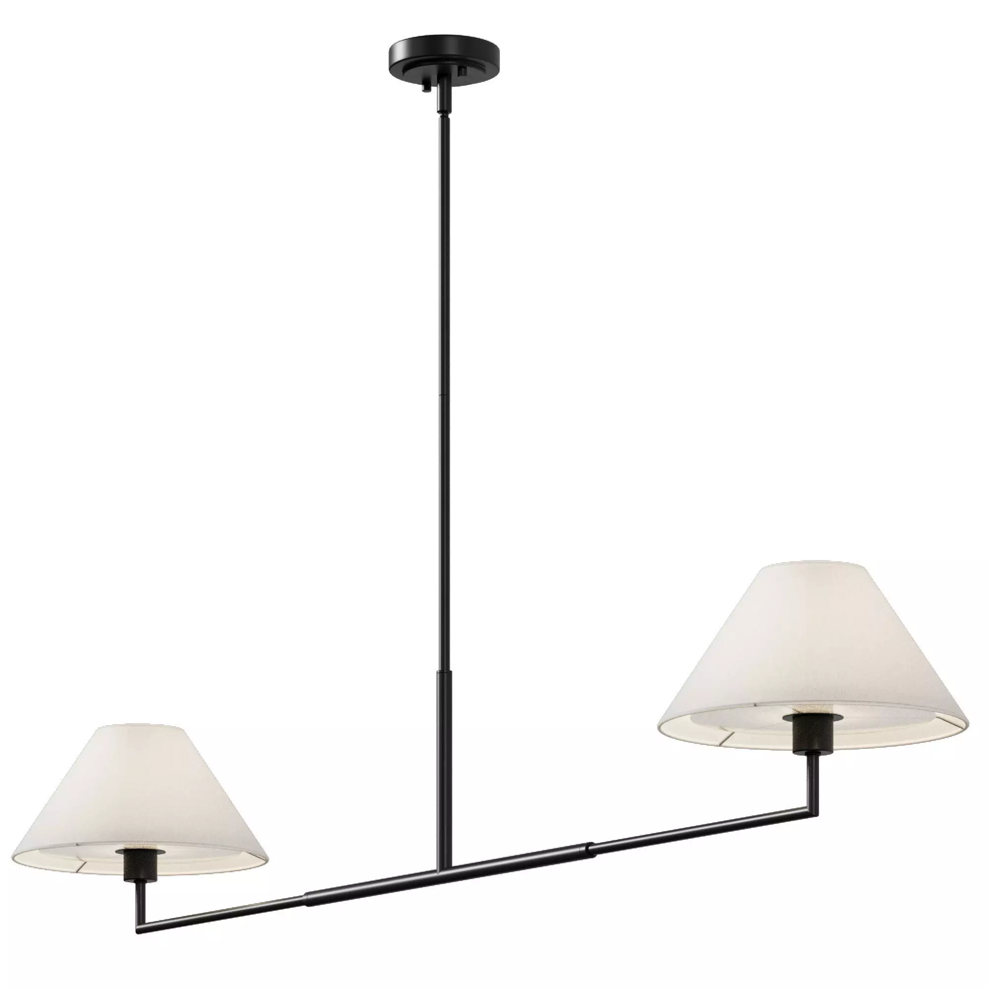 Z-lite Leila 744-62L Linear Pendant Light 3D model_2