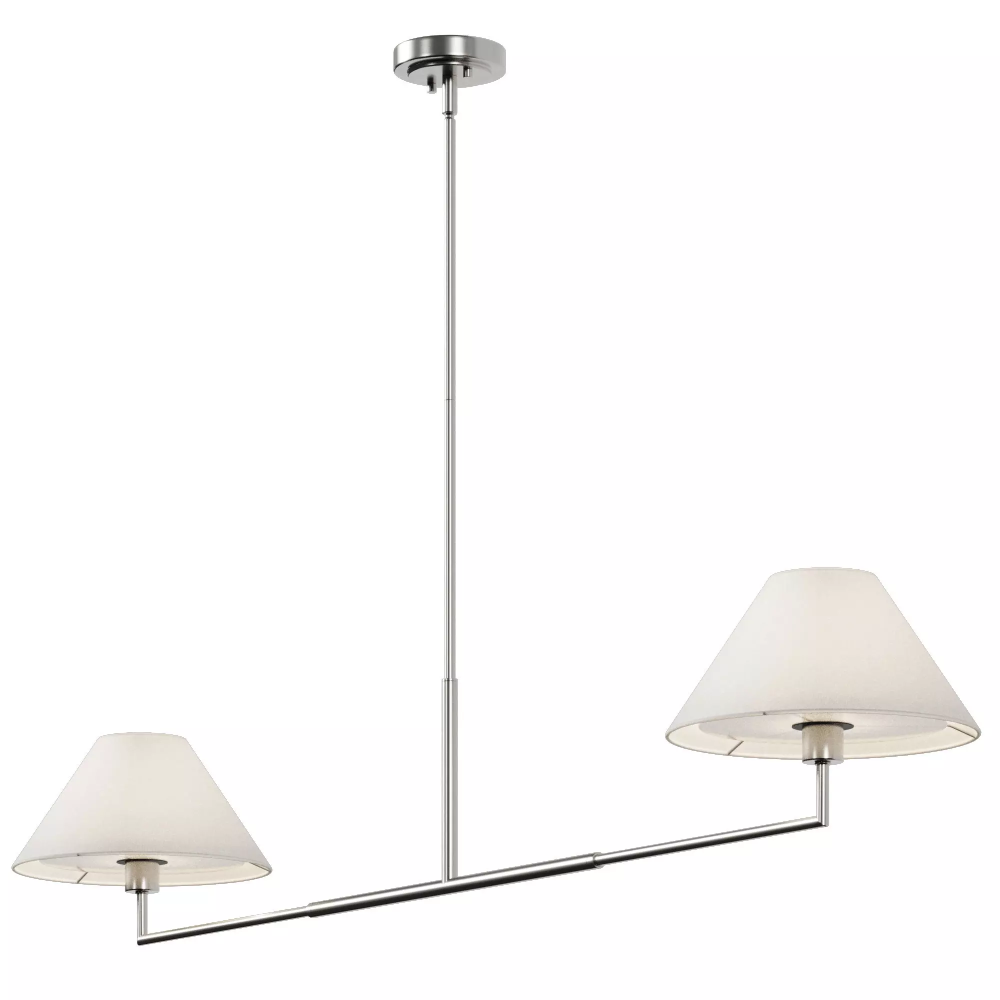 Z-lite Leila 744-62L Linear Pendant Light 3D model_1