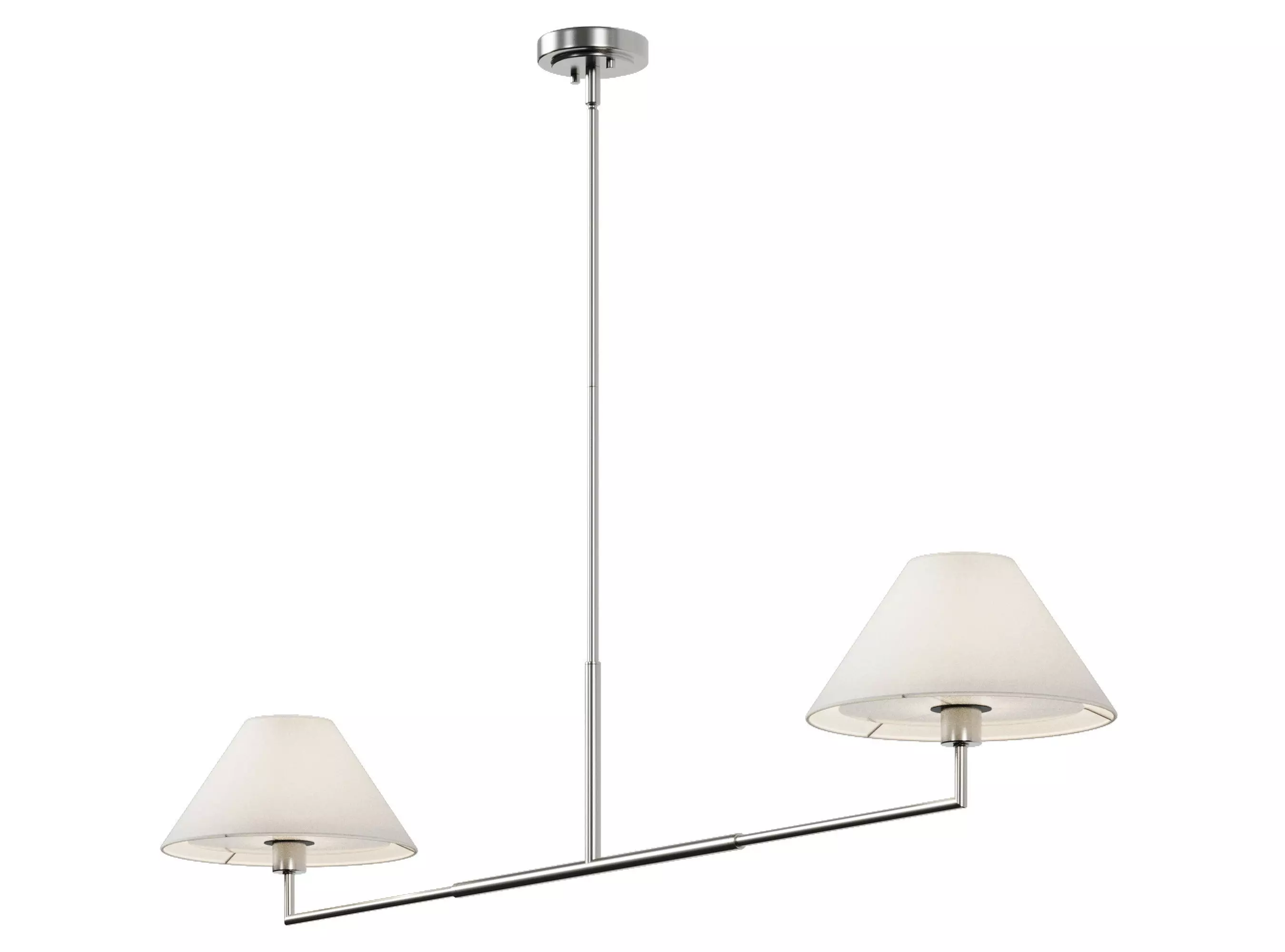 Z-lite Leila 744-62L Linear Pendant Light 3D model_0