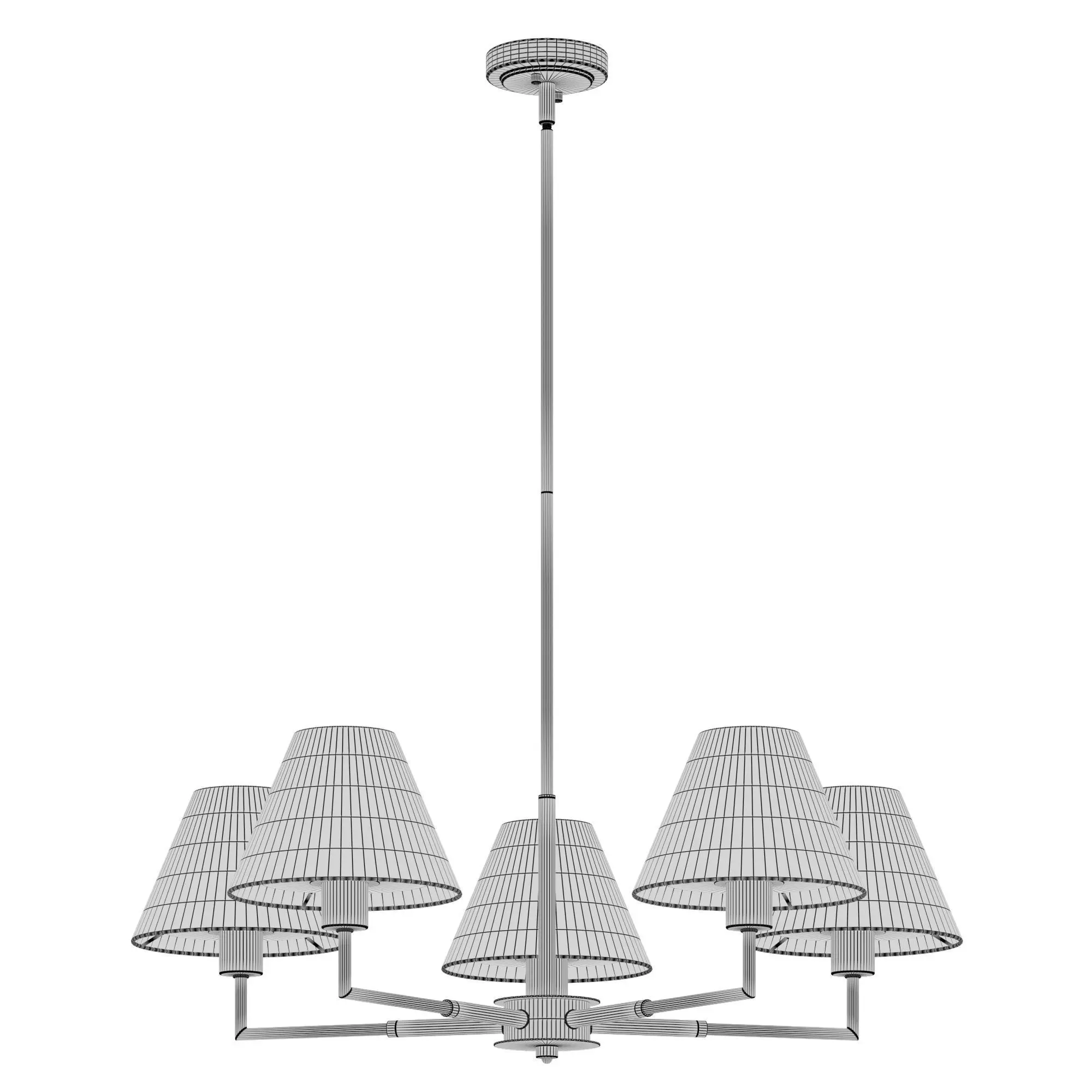 Z-lite Leila 744-34R Pendant Light 3D model_7