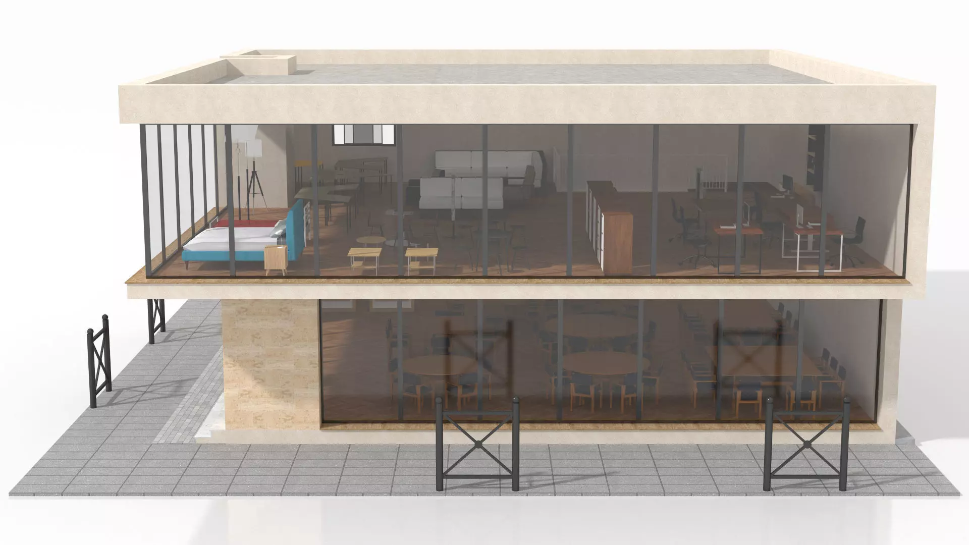 Furniture Store Low-poly 3D model_6