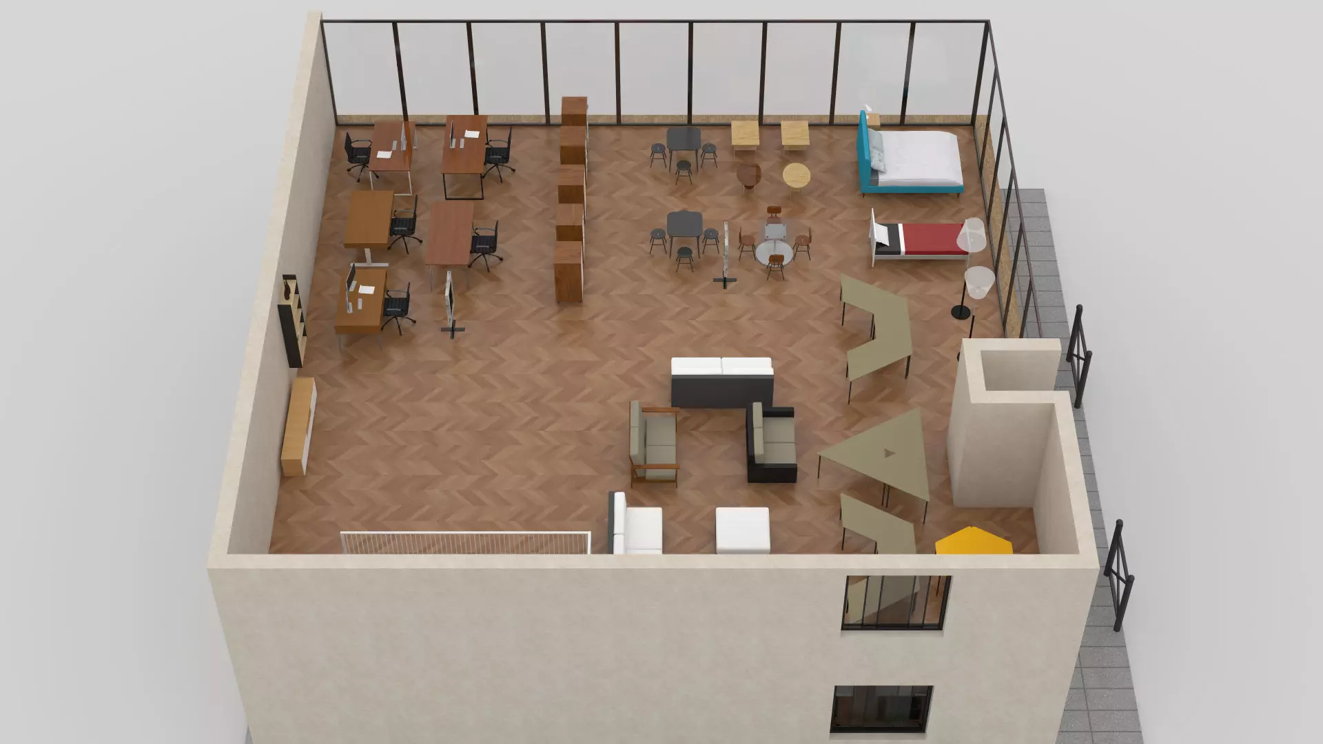 Furniture Store Low-poly 3D model_11