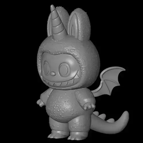 winged dinosaur labubu model