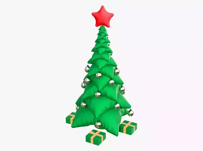 Christmas Pillow Tree with Gifts M1