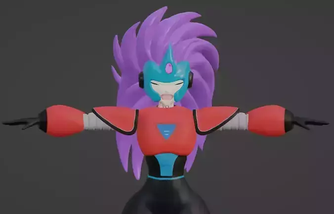 Robo Girl avatar for Vrchat and and vtubing
