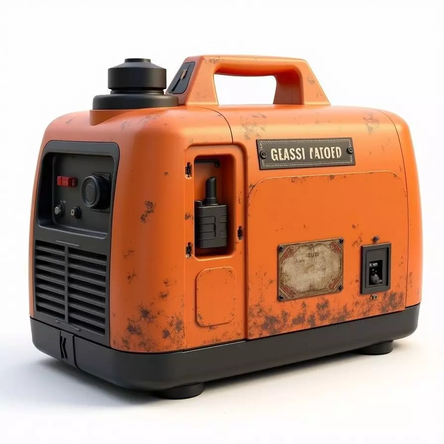Worn Portable Generator 3D Model Survival Power Source Low-poly 3D model_0