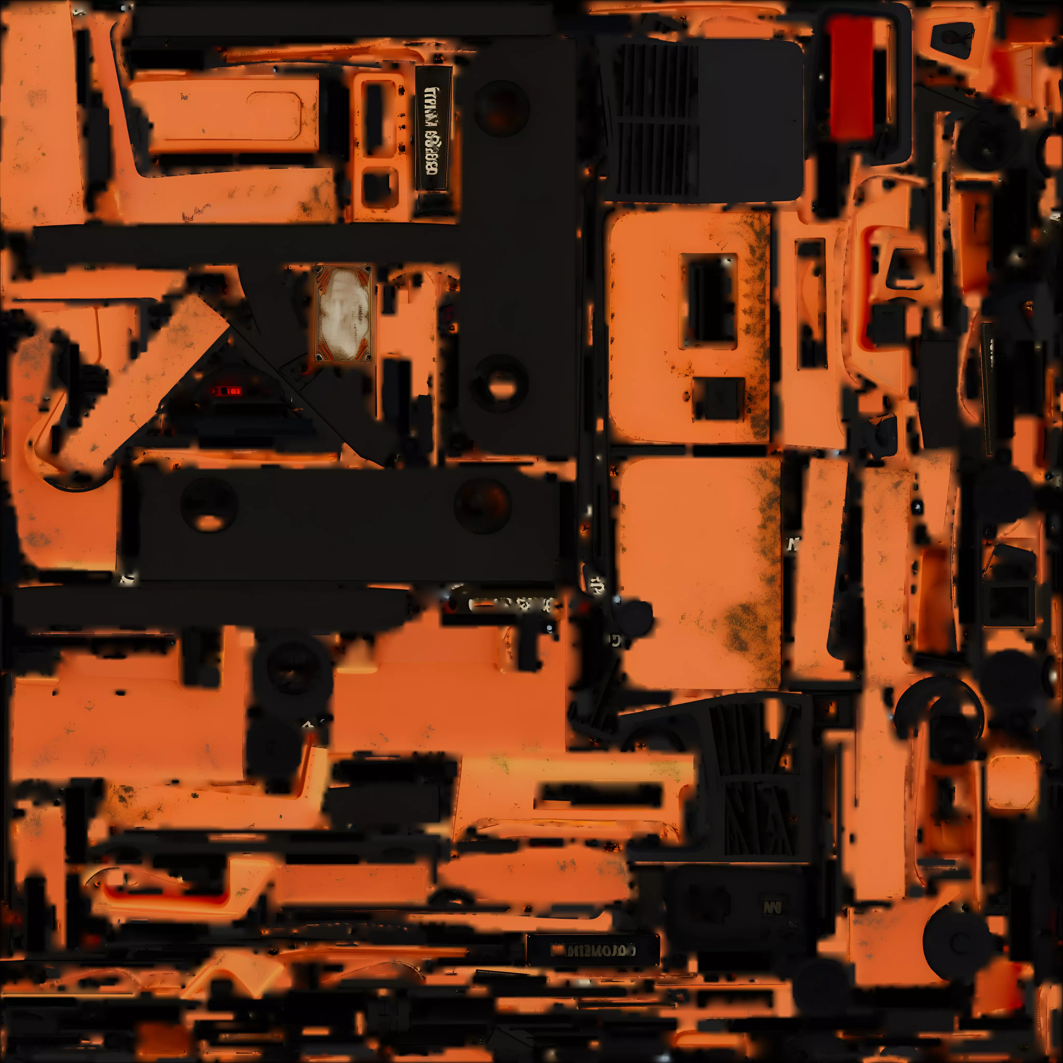 Worn Portable Generator 3D Model Survival Power Source Low-poly 3D model_1