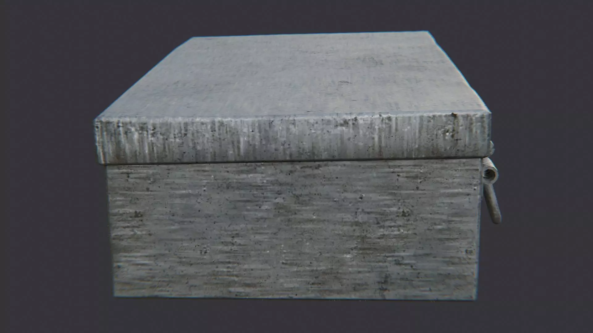 Mining Tool Briefcase Metal Box Low-poly 3D model_1