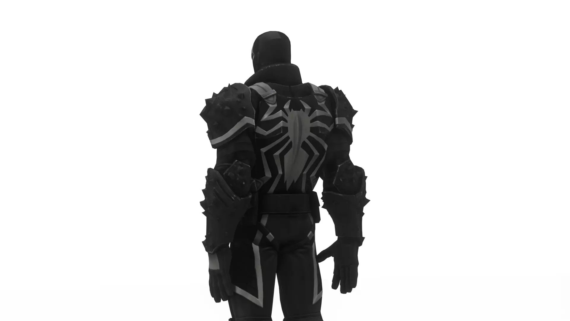 Agent Venom 3D Model High-Quality Game-Ready Rigged Low-poly 3D model_2