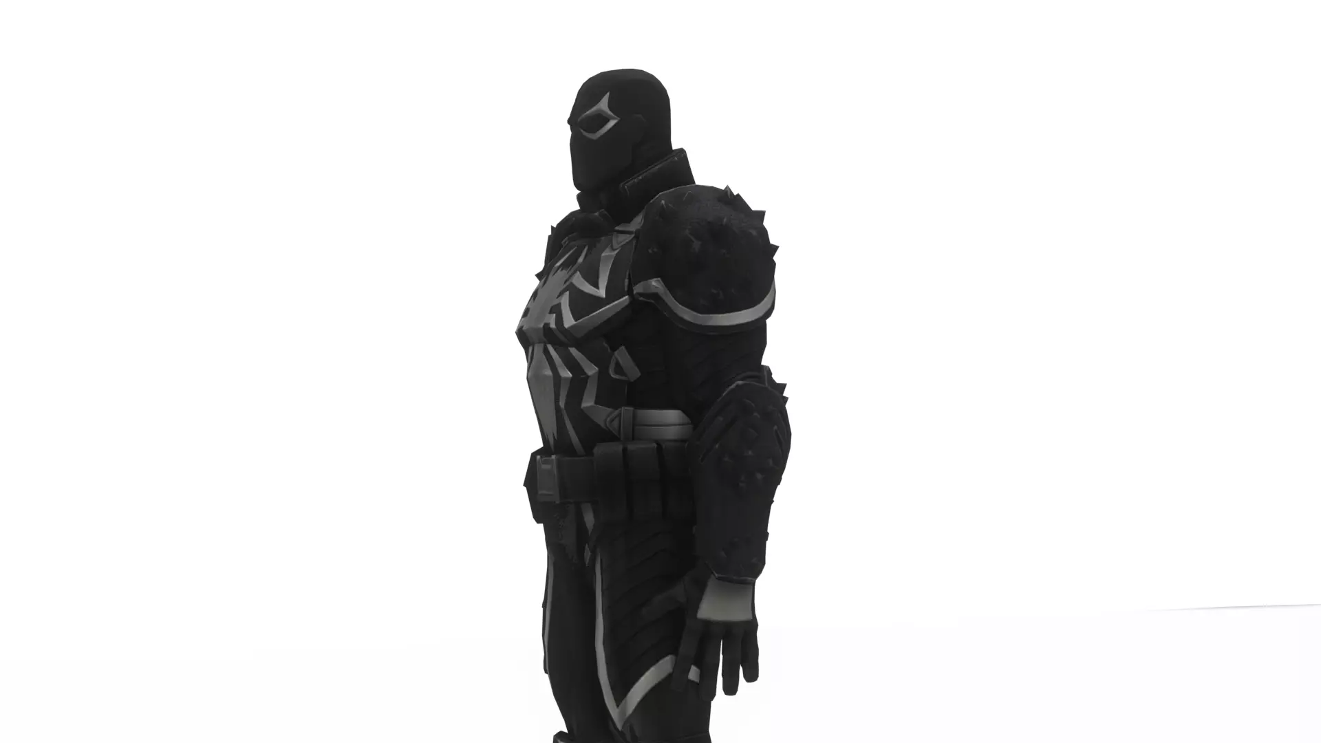 Agent Venom 3D Model High-Quality Game-Ready Rigged Low-poly 3D model_11