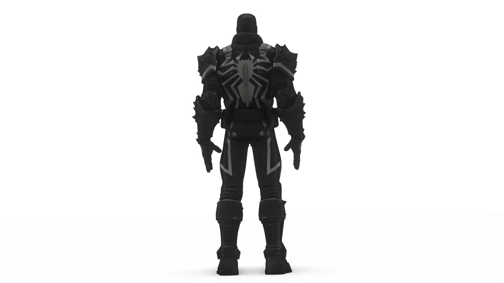 Agent Venom 3D Model High-Quality Game-Ready Rigged Low-poly 3D model_8