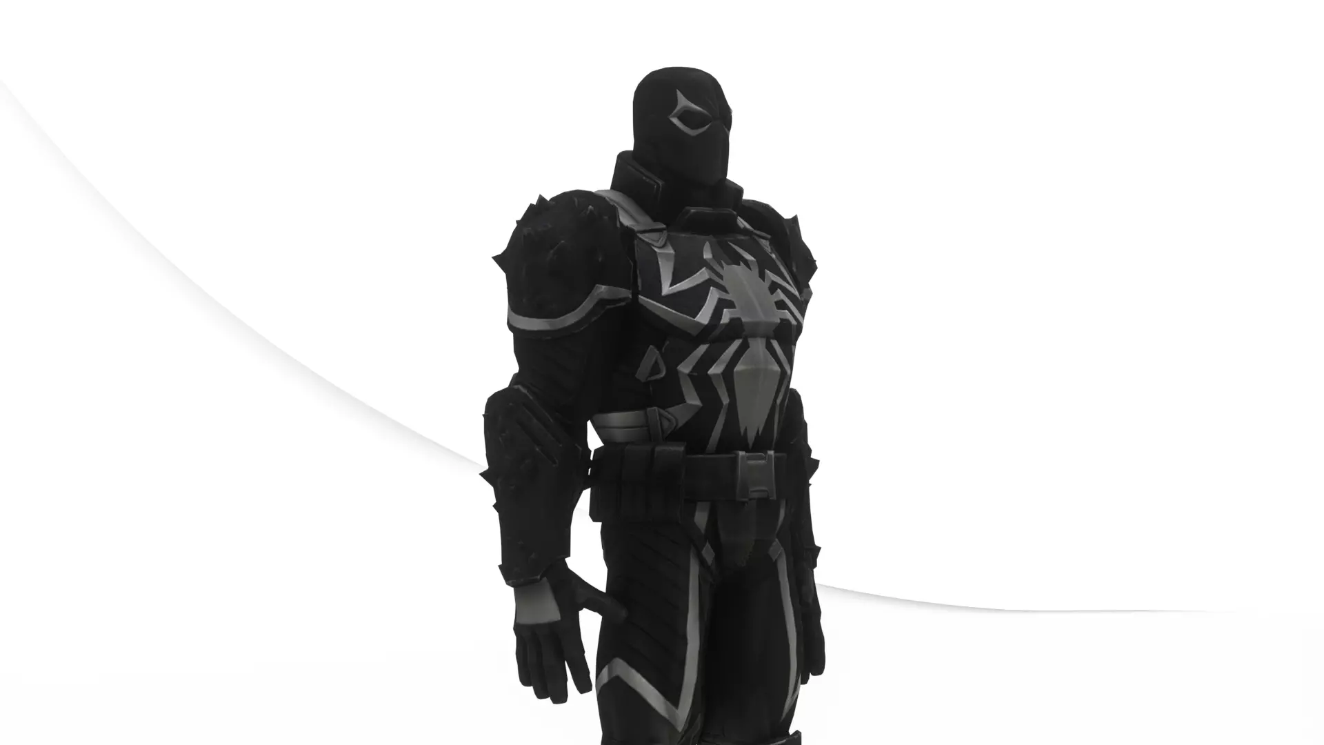 Agent Venom 3D Model High-Quality Game-Ready Rigged Low-poly 3D model_1
