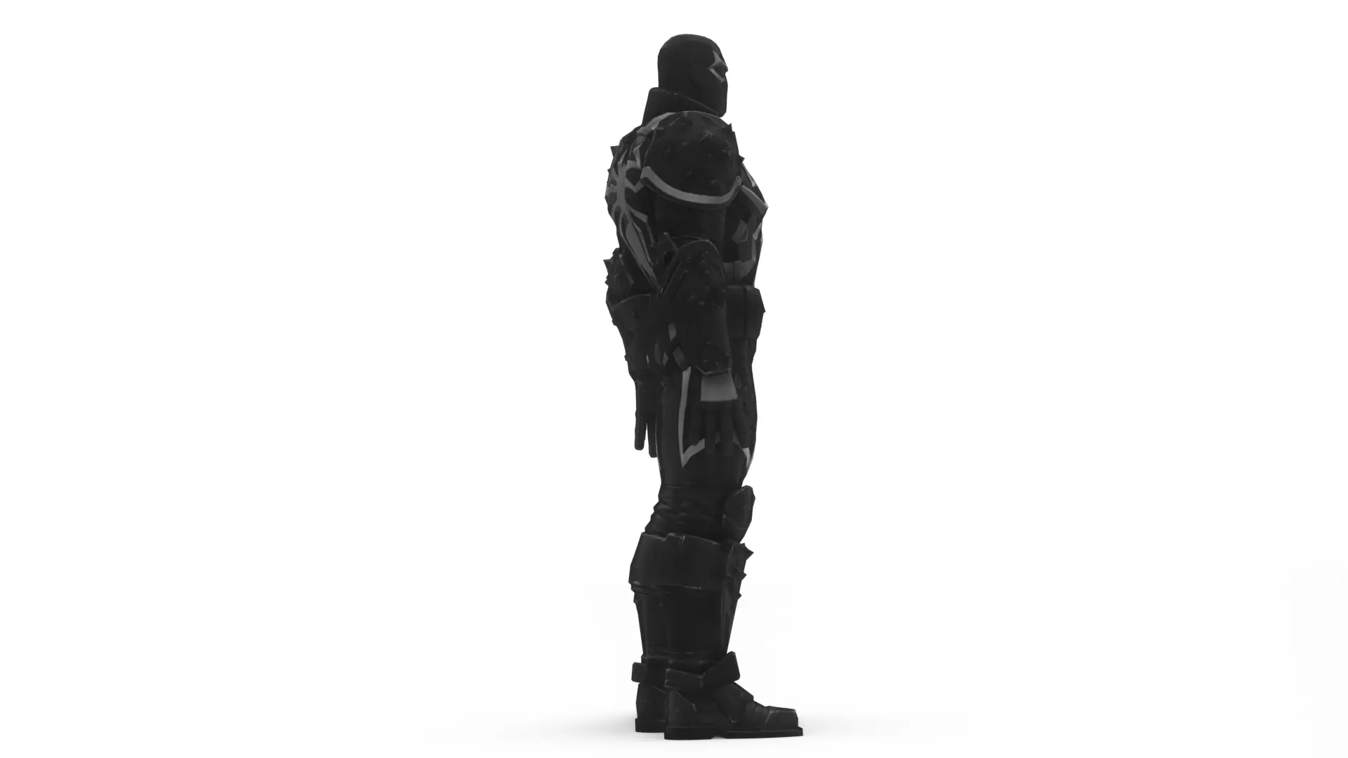Agent Venom 3D Model High-Quality Game-Ready Rigged Low-poly 3D model_9