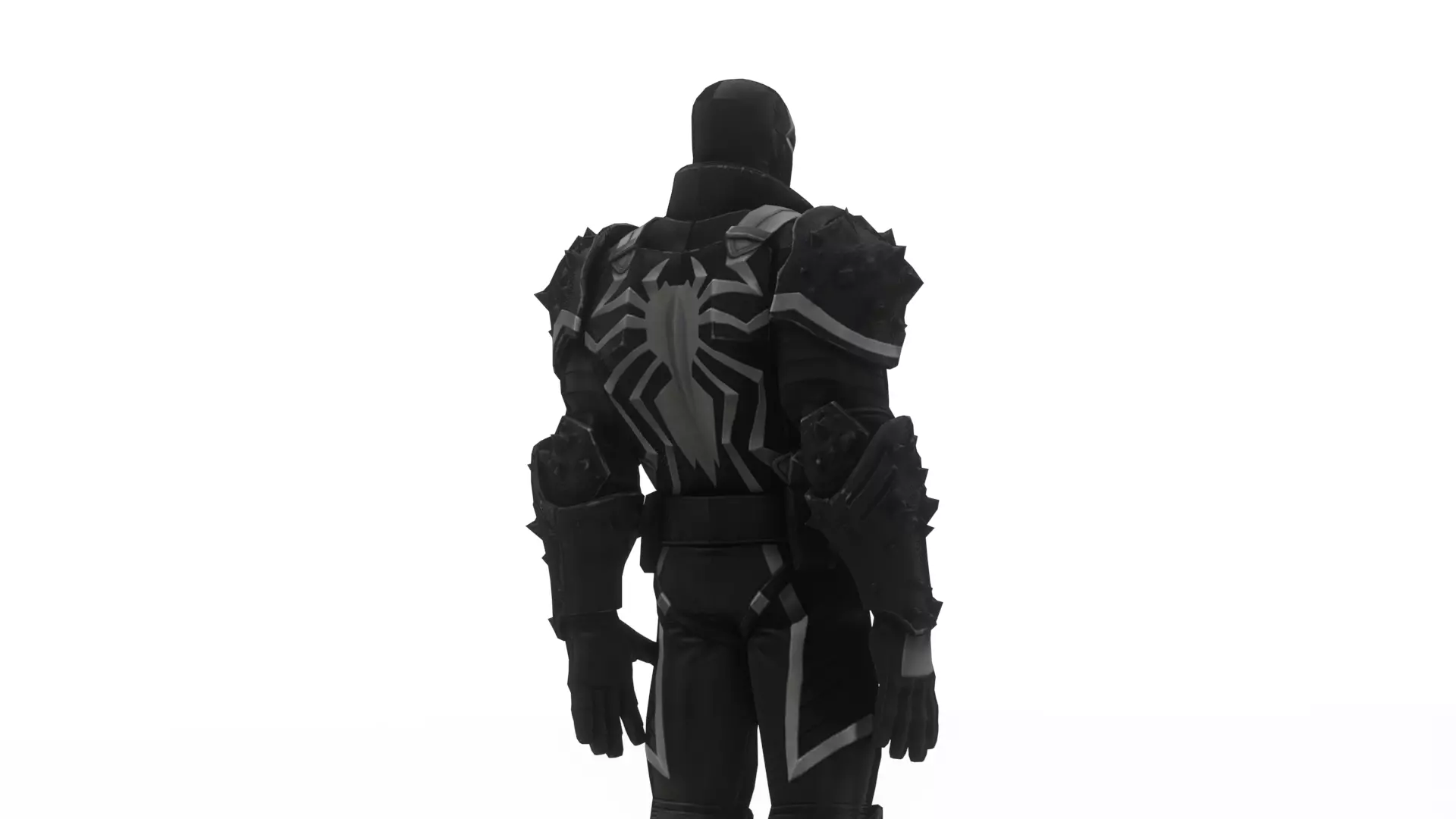 Agent Venom 3D Model High-Quality Game-Ready Rigged Low-poly 3D model_4
