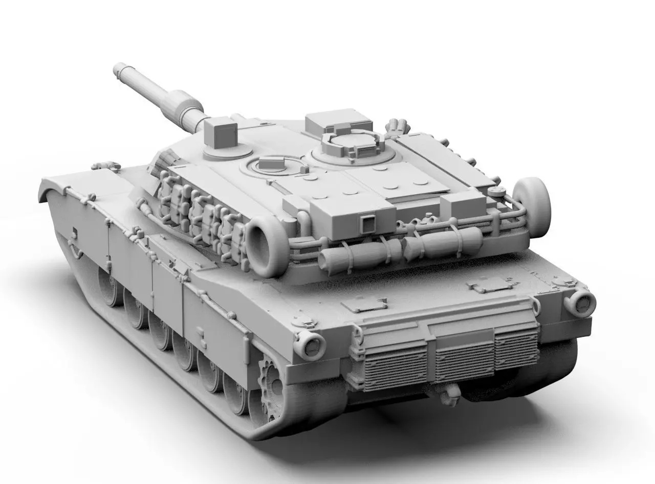 M1A1 Abrams 3D print model_11