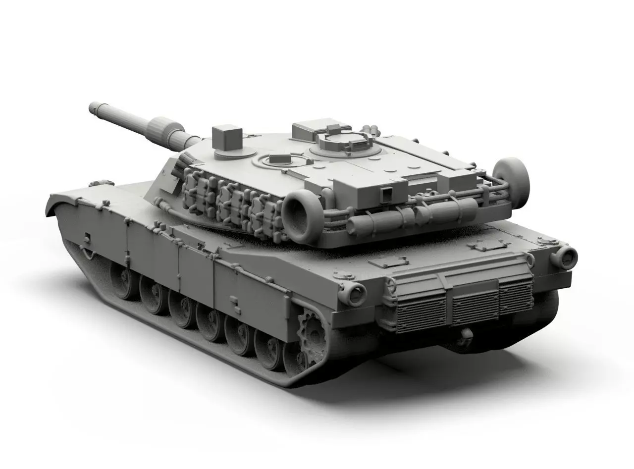 M1A1 Abrams 3D print model_17