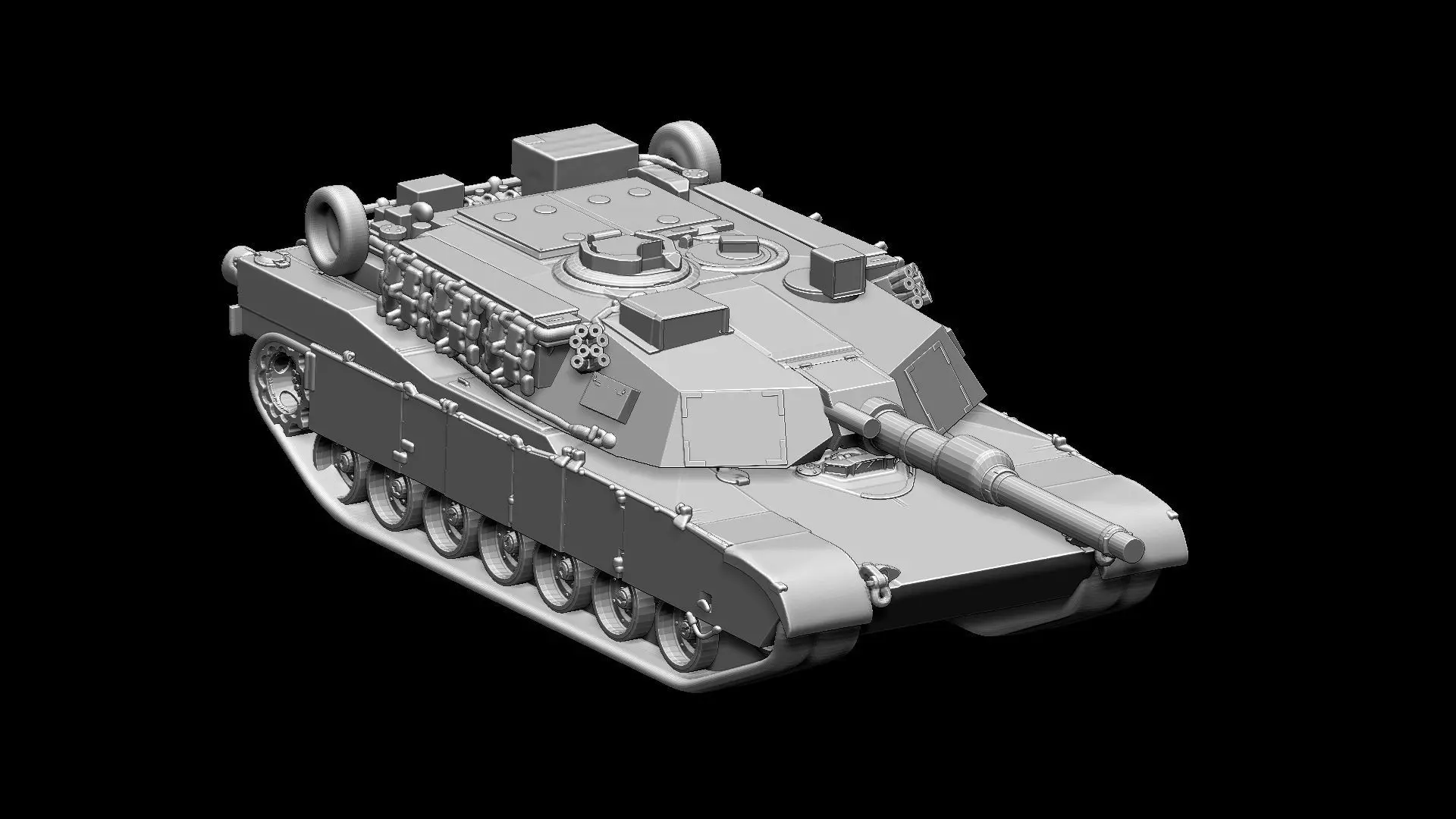 M1A1 Abrams 3D print model_24