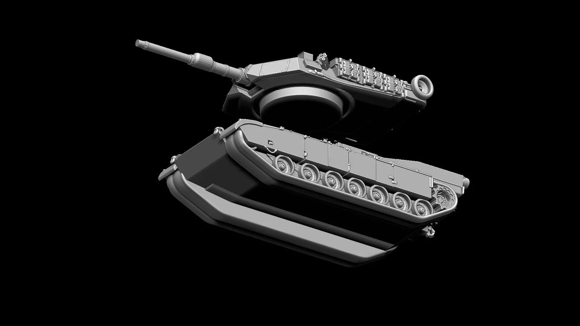 M1A1 Abrams 3D print model_2