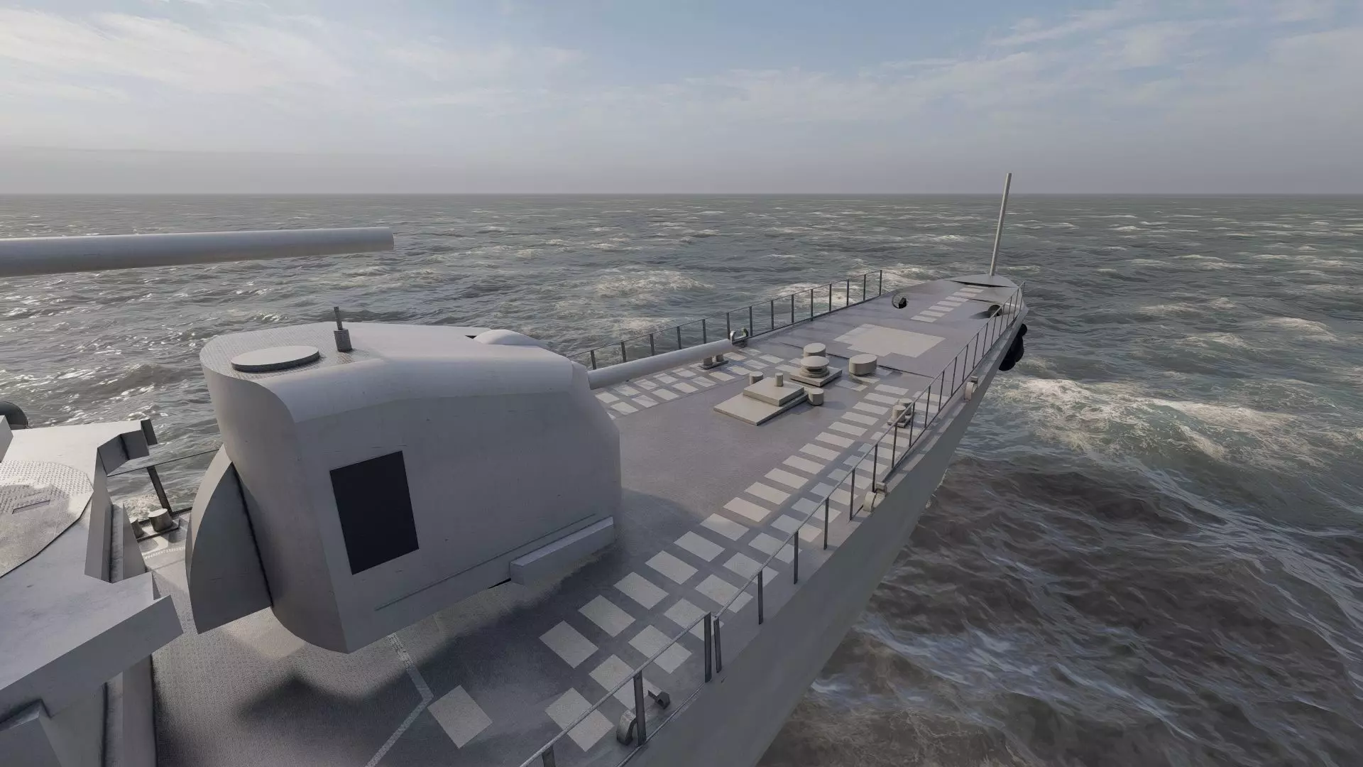 WW2 US NAVY ESCORT DESTROYER SS PHLADELFIA 3D model_25