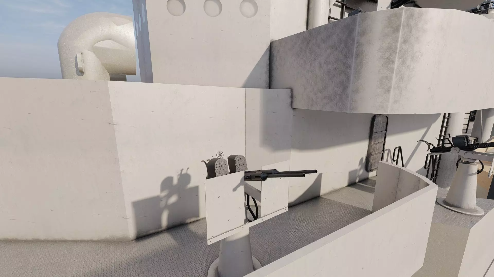 WW2 US NAVY ESCORT DESTROYER SS PHLADELFIA 3D model_30