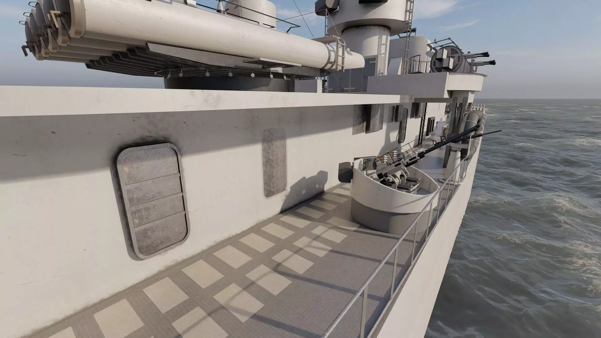 WW2 US NAVY ESCORT DESTROYER SS PHLADELFIA 3D model_34