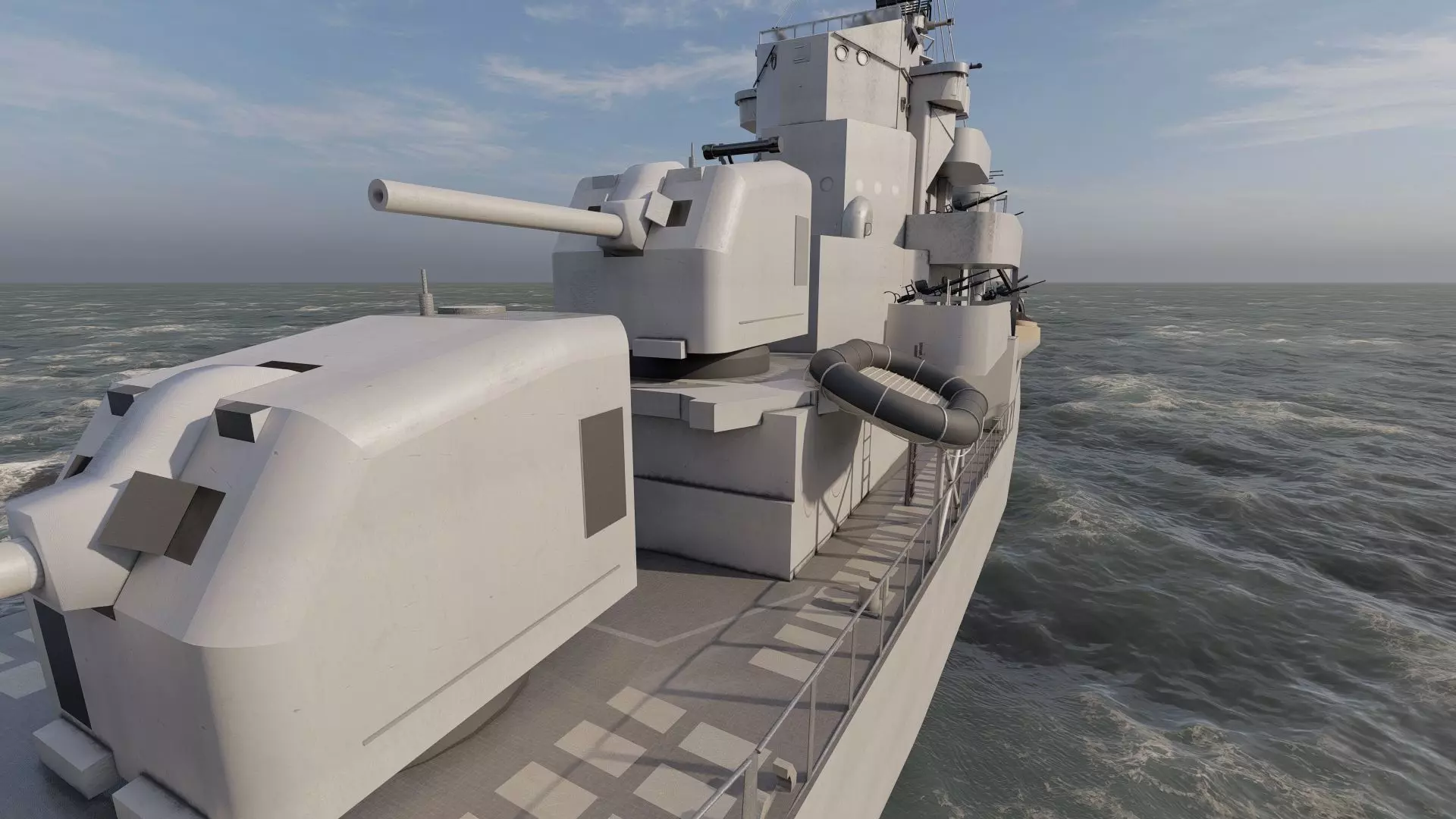WW2 US NAVY ESCORT DESTROYER SS PHLADELFIA 3D model_28