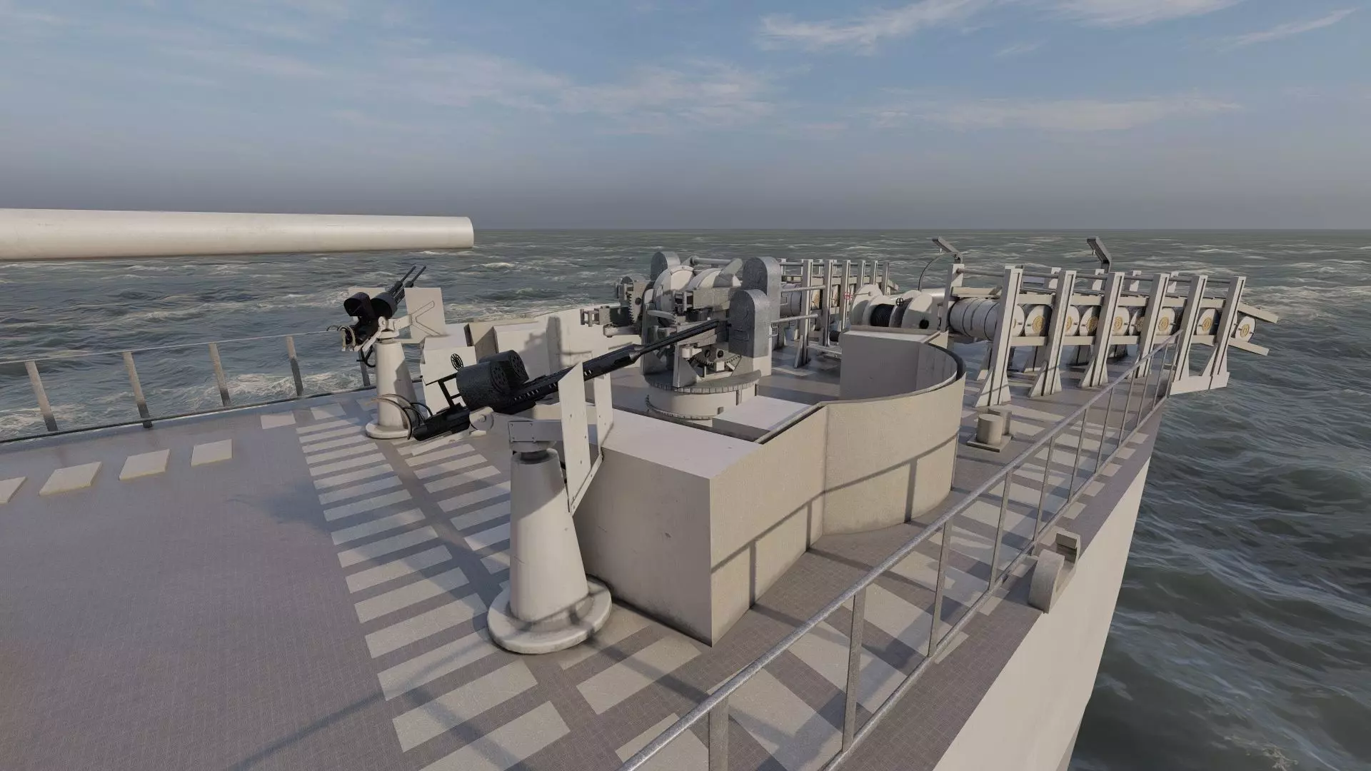 WW2 US NAVY ESCORT DESTROYER SS PHLADELFIA 3D model_37