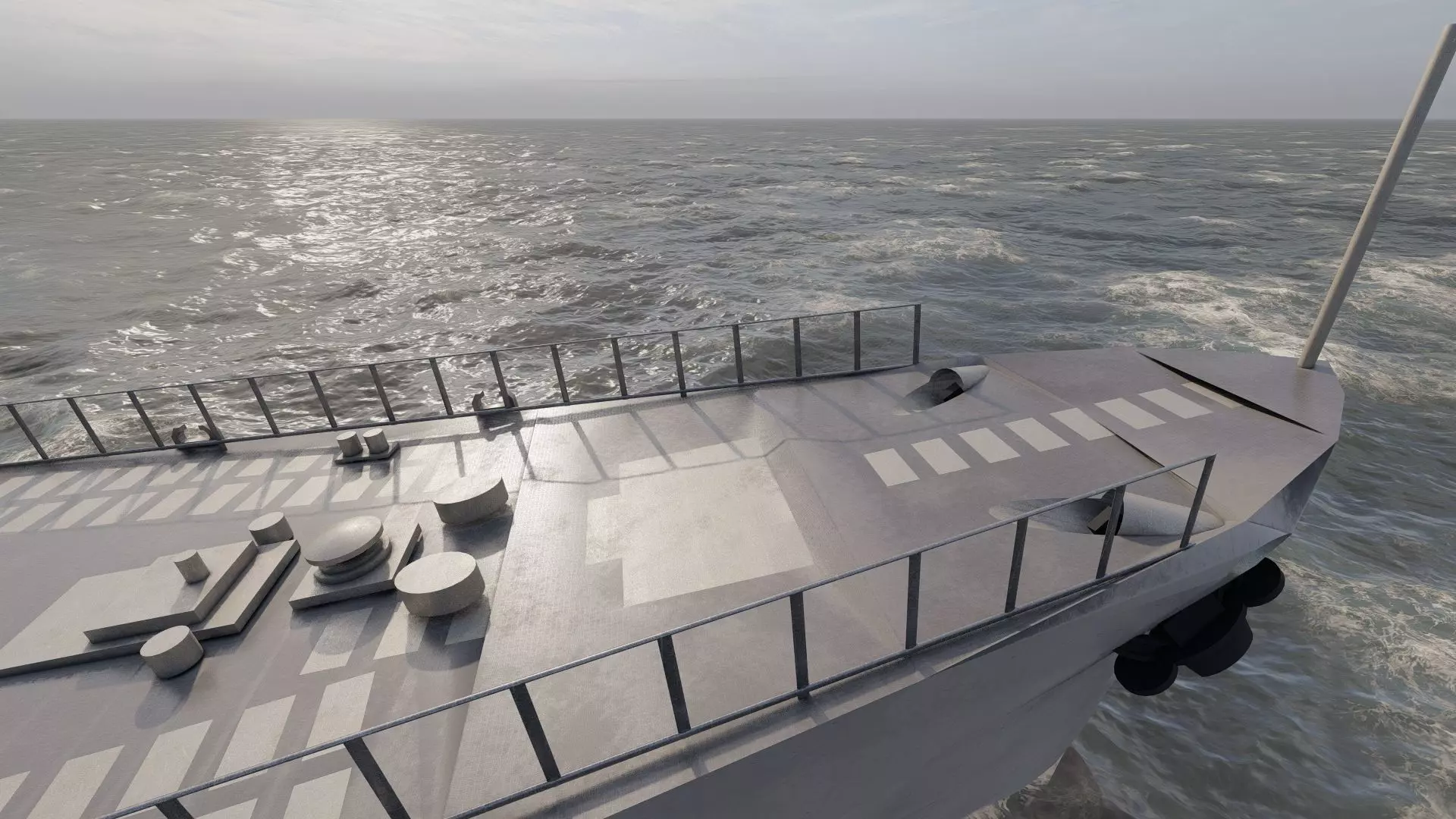 WW2 US NAVY ESCORT DESTROYER SS PHLADELFIA 3D model_26