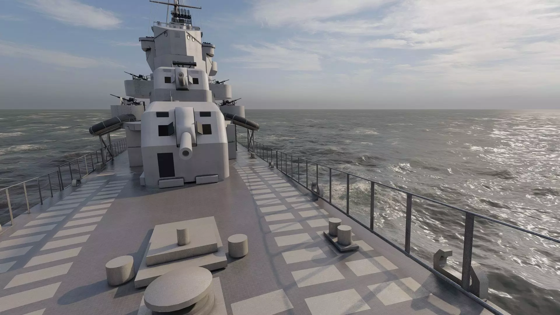 WW2 US NAVY ESCORT DESTROYER SS PHLADELFIA 3D model_27