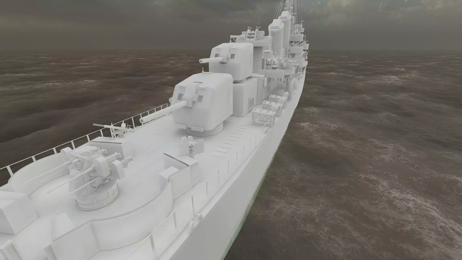 WW2 US NAVY ESCORT DESTROYER SS PHLADELFIA 3D model_41