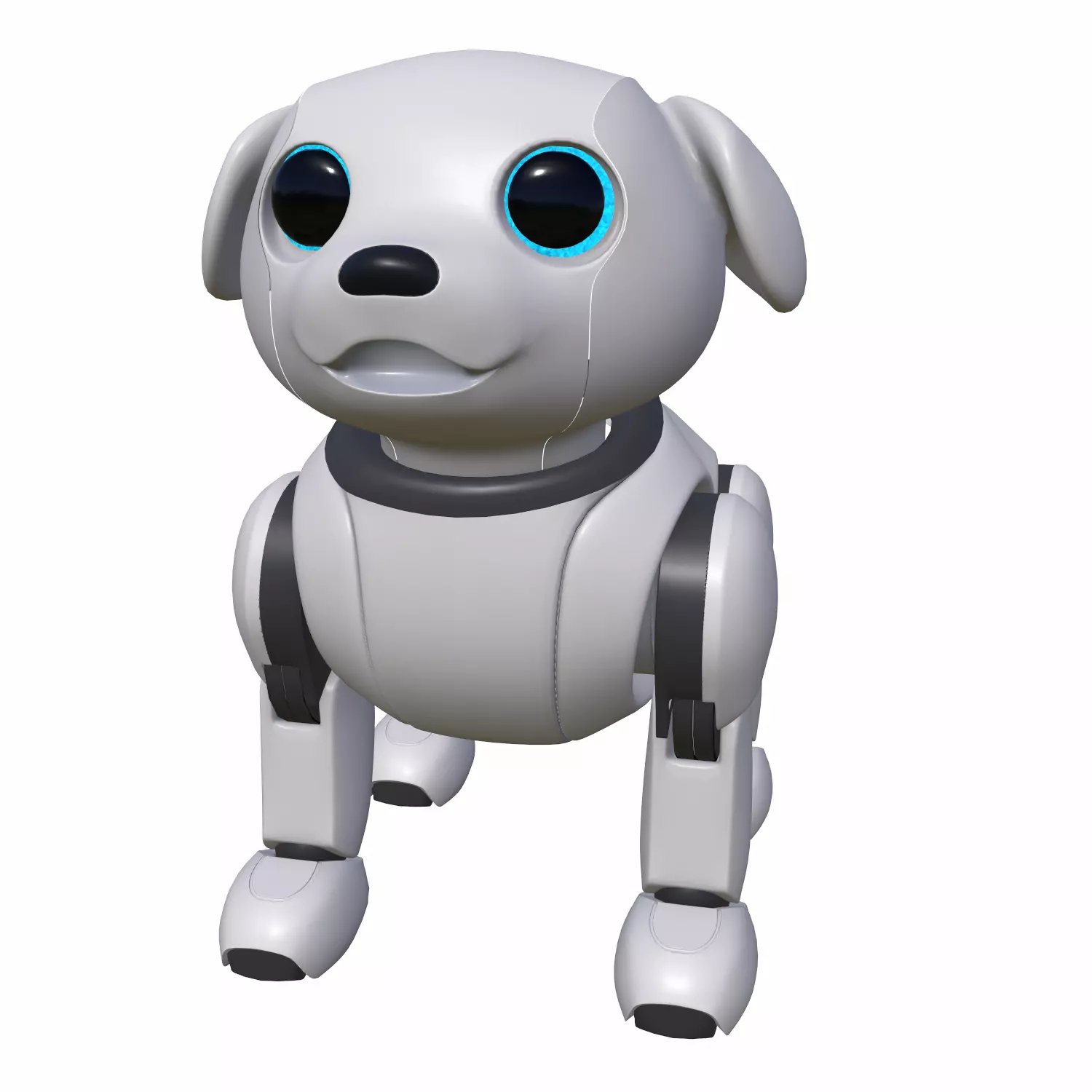 Semi Realistic Robot Dog 3D model_3