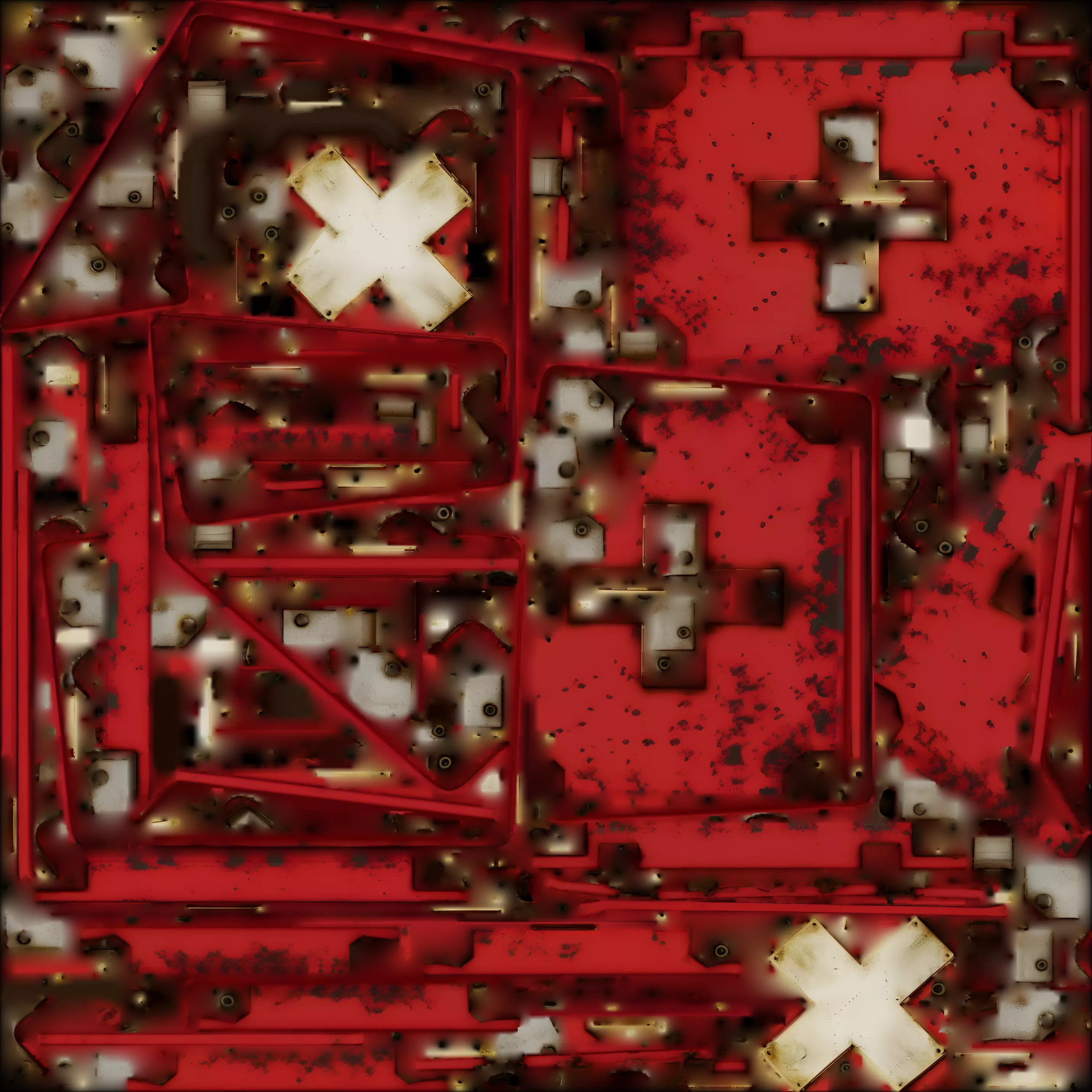 Vintage First Aid Kit 3D Model Worn Survival Prop Low-poly 3D model_1