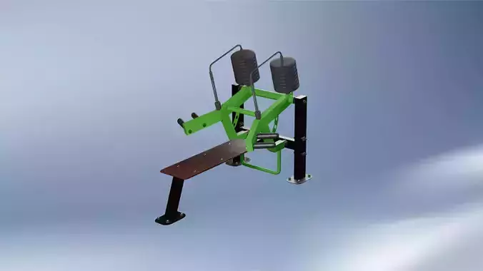 Outdoor Gym Bench Press Machine