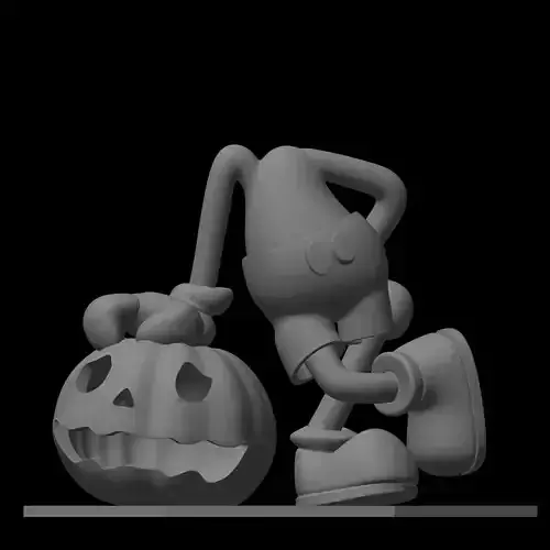 hallowen pumpkin head mickey mouse