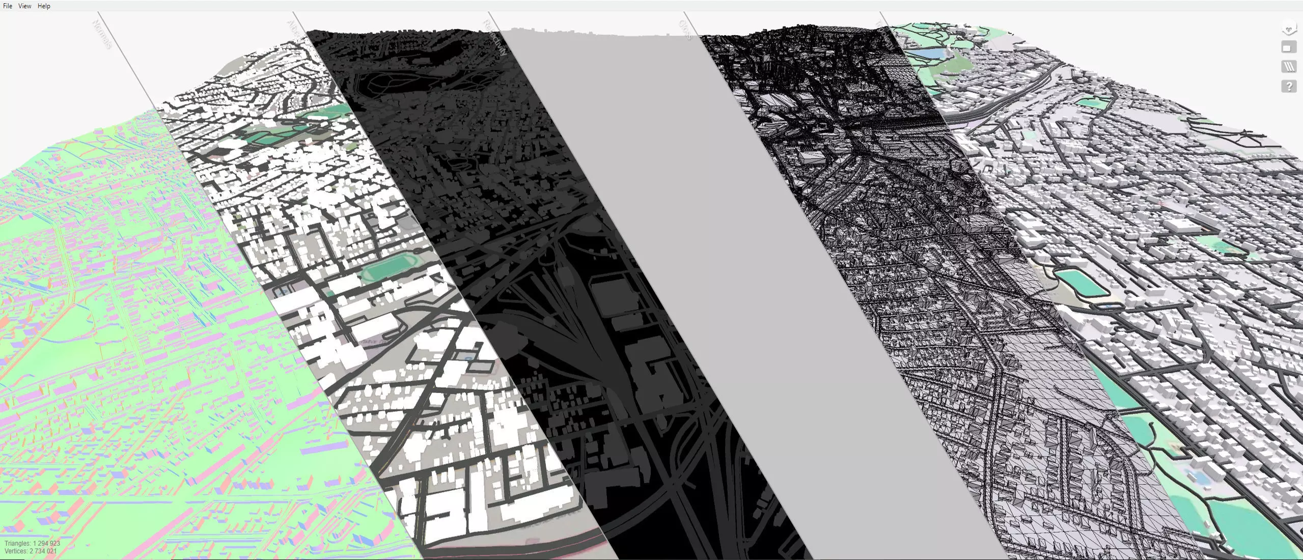 Cityscape Worcester England 3D model_12